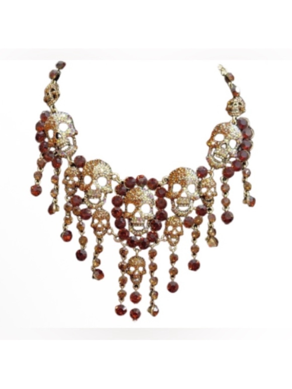 Natasha Couture Statement Skull Necklace